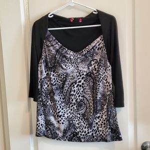 Womens Two-in-one Blouse